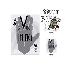 It s A Vulcan Thing Playing Cards 54 (mini)  by Howtobead