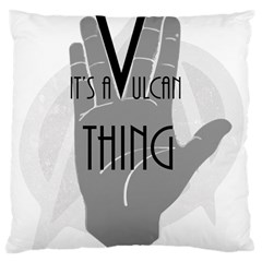 It s A Vulcan Thing Large Cushion Case (one Side) by Howtobead