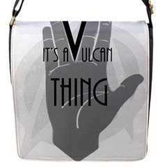 It s A Vulcan Thing Flap Messenger Bag (s) by Howtobead