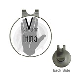 Vulcan Thing Hat Clips with Golf Markers Front