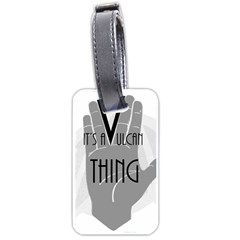 Vulcan Thing Luggage Tags (one Side)  by Howtobead