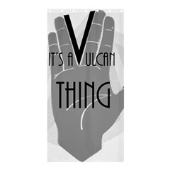 Vulcan Thing Shower Curtain 36  X 72  (stall)  by Howtobead