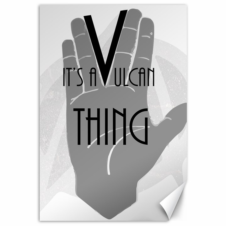 Vulcan Thing Canvas 12  x 18  