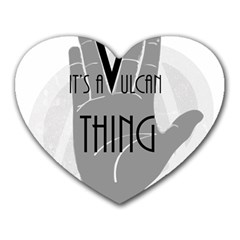 Vulcan Thing Heart Mousepads