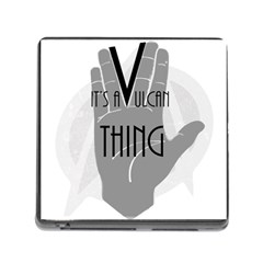 Vulcan Thing Memory Card Reader (square) by Howtobead