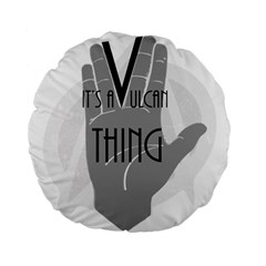 Vulcan Thing Standard 15  Premium Flano Round Cushions by Howtobead