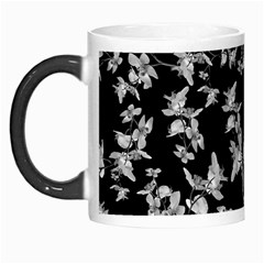 Dark Orquideas Floral Pattern Print Morph Mugs by dflcprints