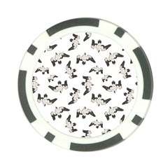 Birds Pattern Photo Collage Poker Chip Card Guard by dflcprints