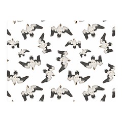 Birds Pattern Photo Collage Double Sided Flano Blanket (mini)  by dflcprints