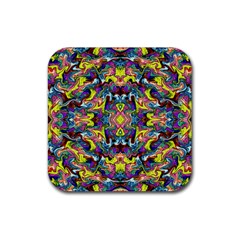 Pattern-12 Rubber Coaster (square)  by ArtworkByPatrick