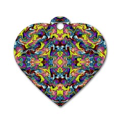 Pattern-12 Dog Tag Heart (one Side)