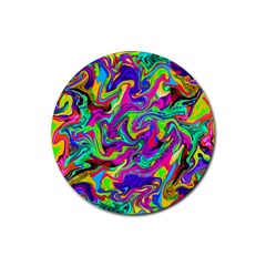 Artwork By Patrick-pattern-15 Rubber Round Coaster (4 Pack)  by ArtworkByPatrick