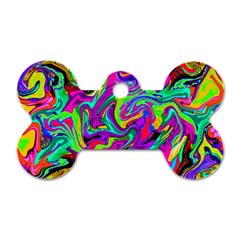 Artwork By Patrick-pattern-15 Dog Tag Bone (two Sides) by ArtworkByPatrick