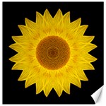 Yellow Sunflower II Flower Mandala Canvas 16  x 16  