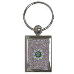 Summer Bloom In Floral Spring Time Key Chains (rectangle)  by pepitasart