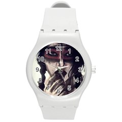 Femininely Badass Round Plastic Sport Watch (m) by sirenstore