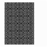 Black And White Tribal Print Large Garden Flag (Two Sides) Back