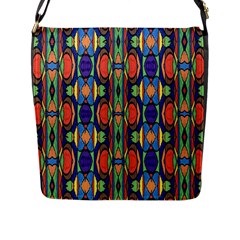 Pattern-26 Flap Messenger Bag (l)  by ArtworkByPatrick