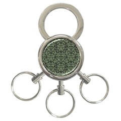 Camouflage Ornate Pattern 3-ring Key Chains by dflcprints