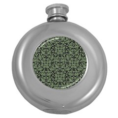 Camouflage Ornate Pattern Round Hip Flask (5 Oz) by dflcprints
