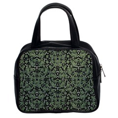 Camouflage Ornate Pattern Classic Handbags (2 Sides) by dflcprints