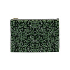 Camouflage Ornate Pattern Cosmetic Bag (medium)  by dflcprints