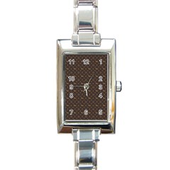 Louis Dachshund  Luxury Dog Attire Rectangle Italian Charm Watch