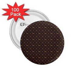 Louis Dachshund  Luxury Dog Attire 2 25  Buttons (100 Pack) 