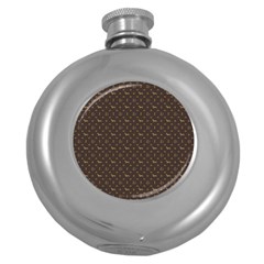 Louis Dachshund  Luxury Dog Attire Round Hip Flask (5 Oz)