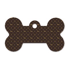 Louis Dachshund  Luxury Dog Attire Dog Tag Bone (one Side)