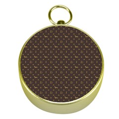 Louis Dachshund  Luxury Dog Attire Gold Compasses