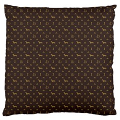 Louis Dachshund  Luxury Dog Attire Standard Flano Cushion Case (two Sides)