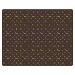 Louis Dachshund  Luxury Dog Attire Double Sided Flano Blanket (medium) 