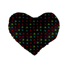 Roses Raining For Love  In Pop Art Standard 16  Premium Heart Shape Cushions by pepitasart