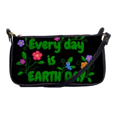 Earth Day Shoulder Clutch Bags by Valentinaart