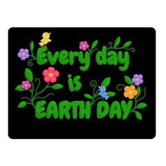 Earth Day Fleece Blanket (small) by Valentinaart