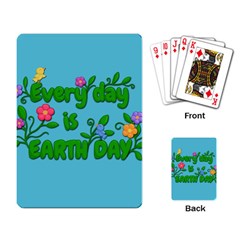 Earth Day Playing Card by Valentinaart