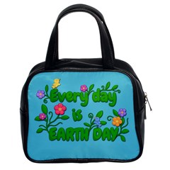 Earth Day Classic Handbags (2 Sides) by Valentinaart