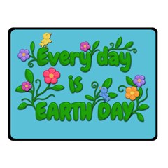 Earth Day Fleece Blanket (small) by Valentinaart