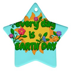 Earth Day Ornament (star)