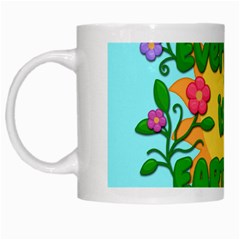 Earth Day White Mugs by Valentinaart