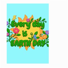 Earth Day Large Garden Flag (two Sides) by Valentinaart