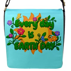 Earth Day Flap Messenger Bag (s) by Valentinaart