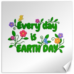 Earth Day Canvas 12  X 12   by Valentinaart