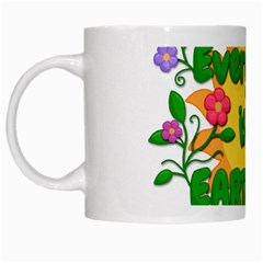 Earth Day White Mugs by Valentinaart