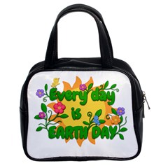 Earth Day Classic Handbags (2 Sides) by Valentinaart