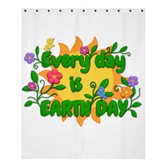 Earth Day Shower Curtain 60  X 72  (medium)  by Valentinaart