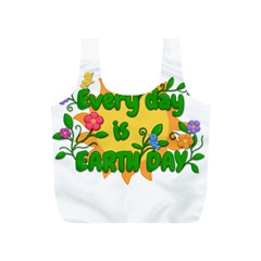 Earth Day Full Print Recycle Bags (s)  by Valentinaart