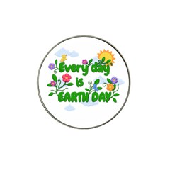 Earth Day Hat Clip Ball Marker (4 Pack) by Valentinaart