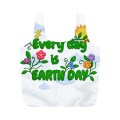 Earth Day Full Print Recycle Bags (m)  by Valentinaart
